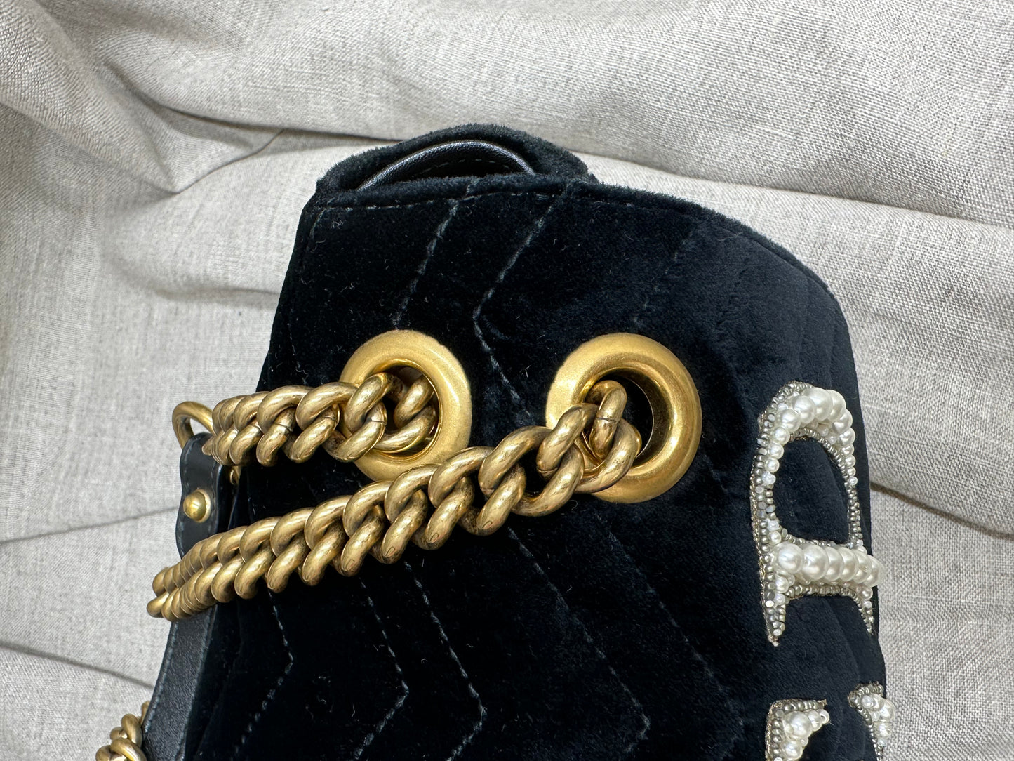 Gucci GG Marmont "Love" Flap Bag