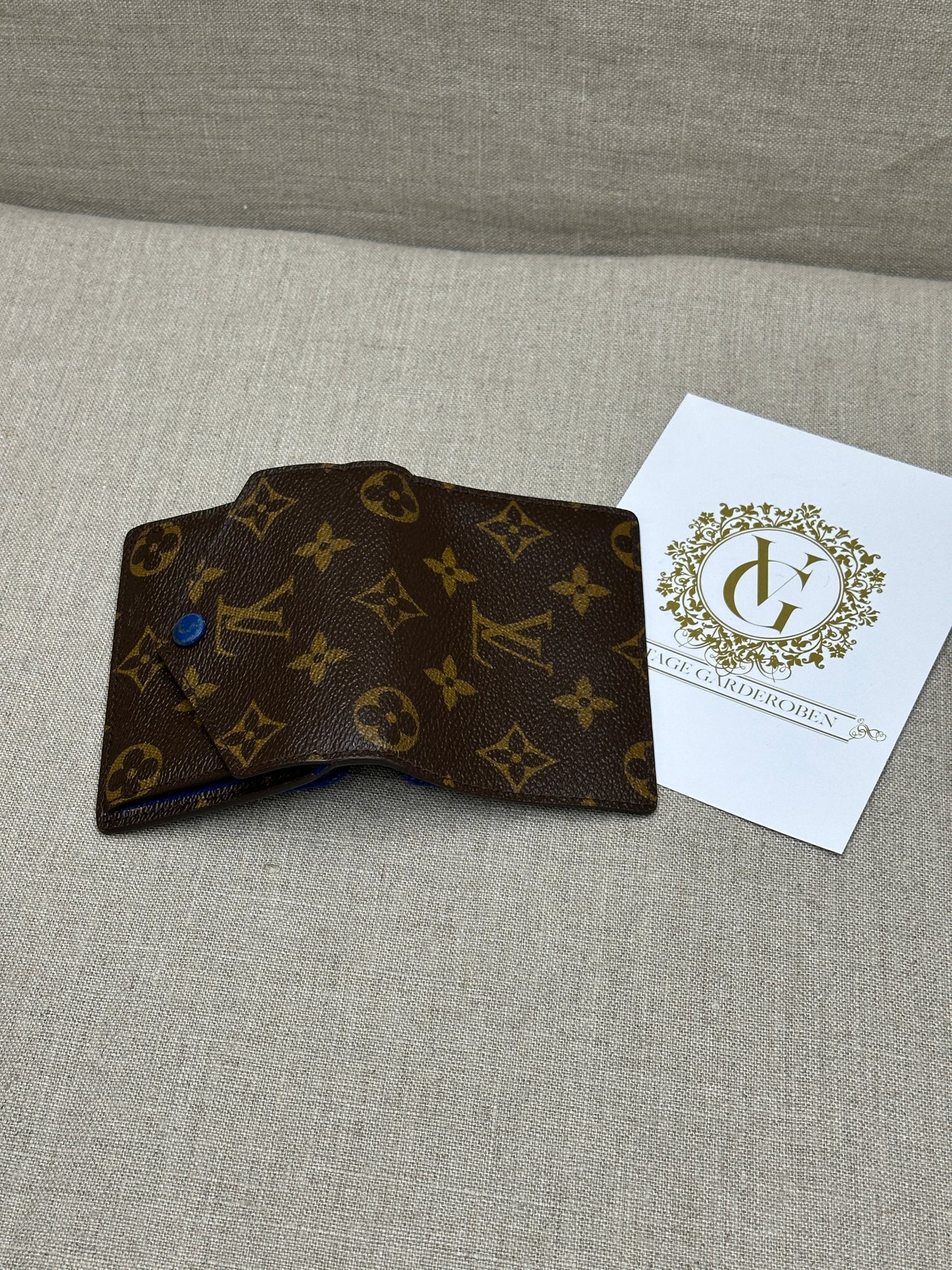 Louis Vuitton Marie Portefeuille Bleu