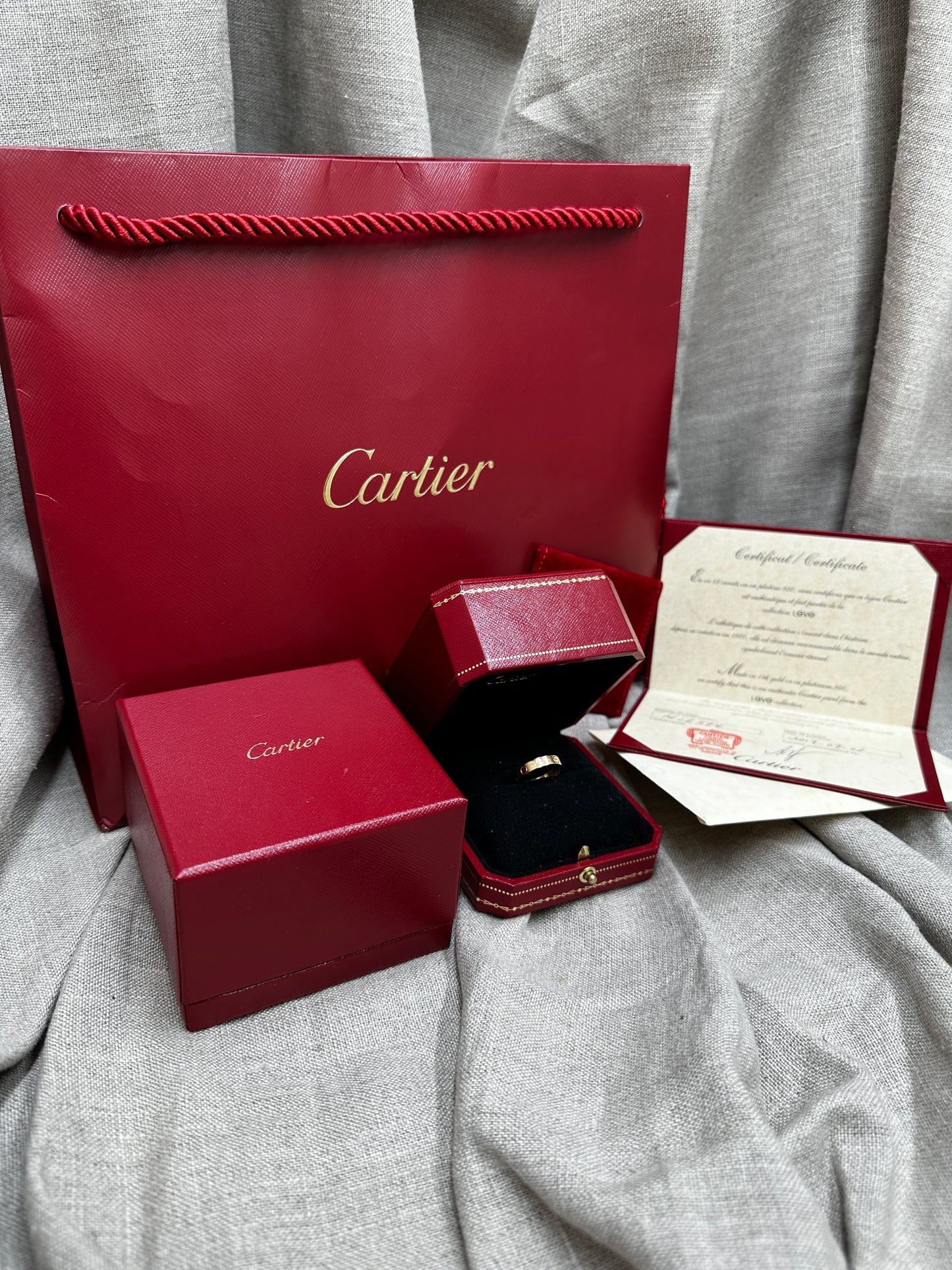 Cartier ring Love stl. 48