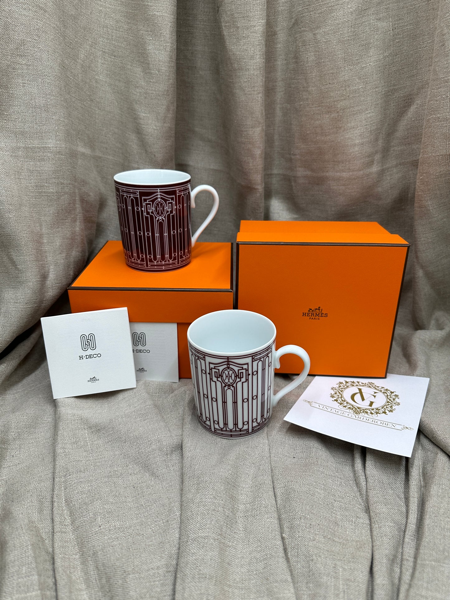 Hermès muggar set om 2 st