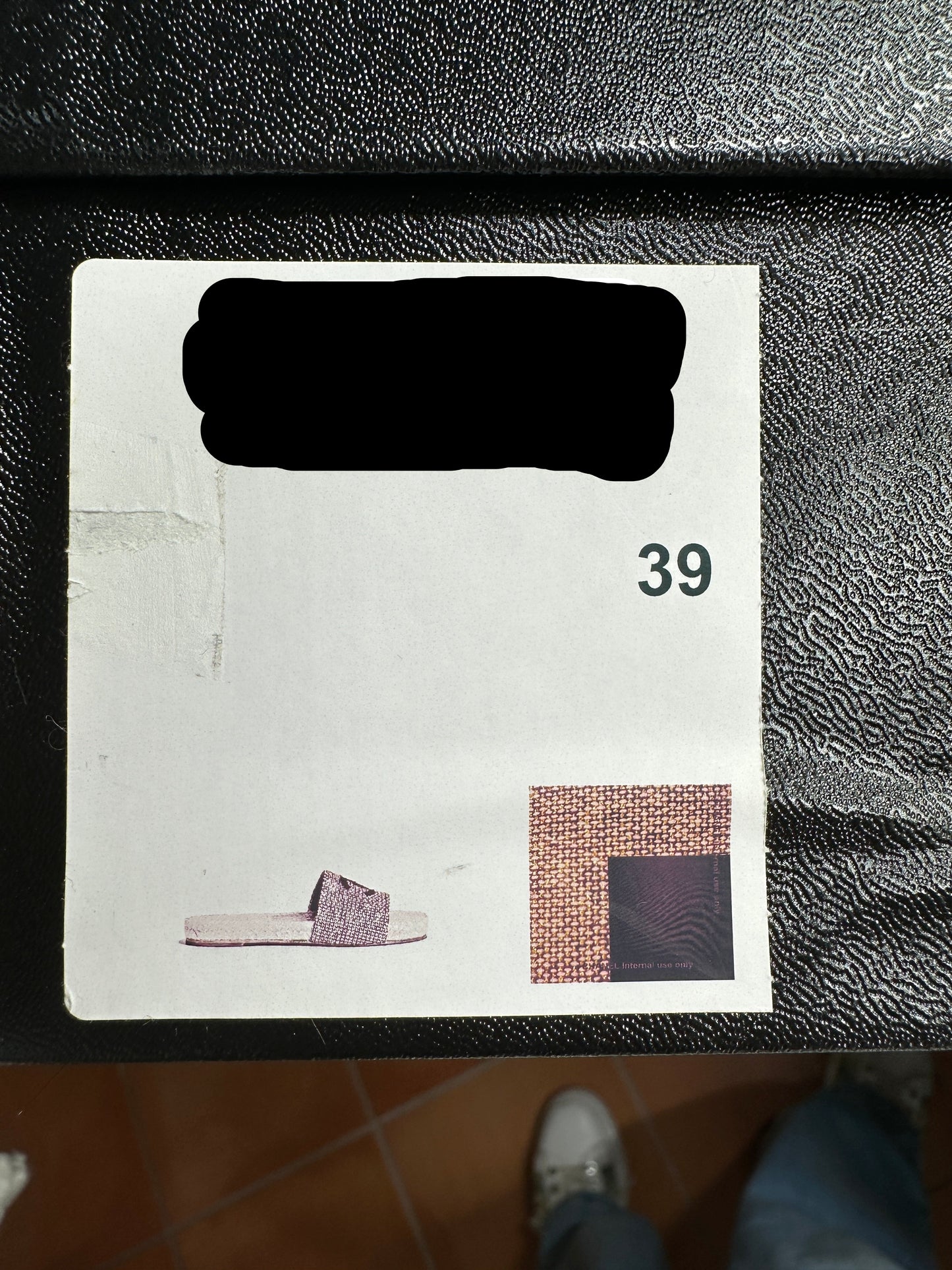 Chanel slides canvas