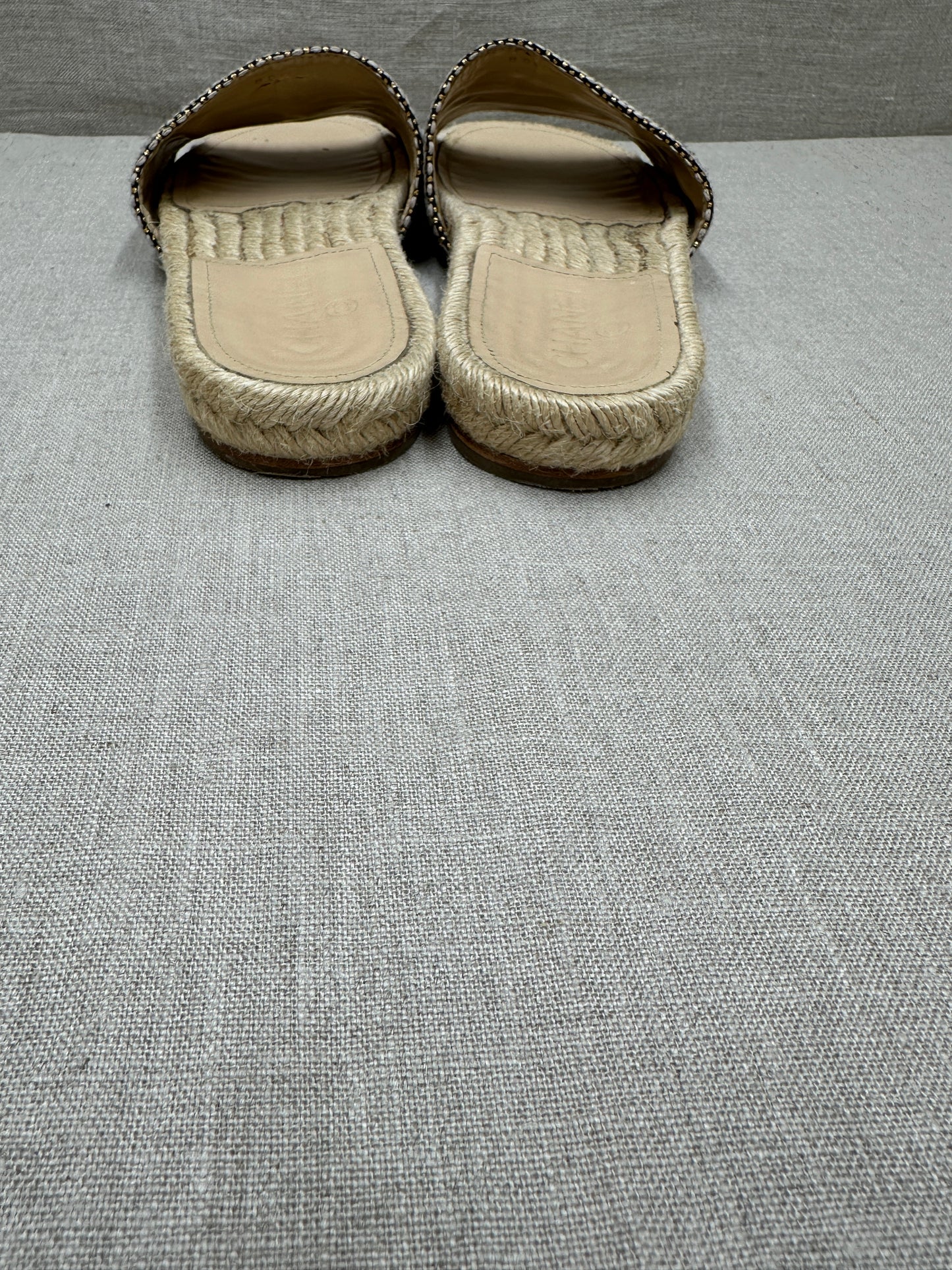 Chanel slides canvas