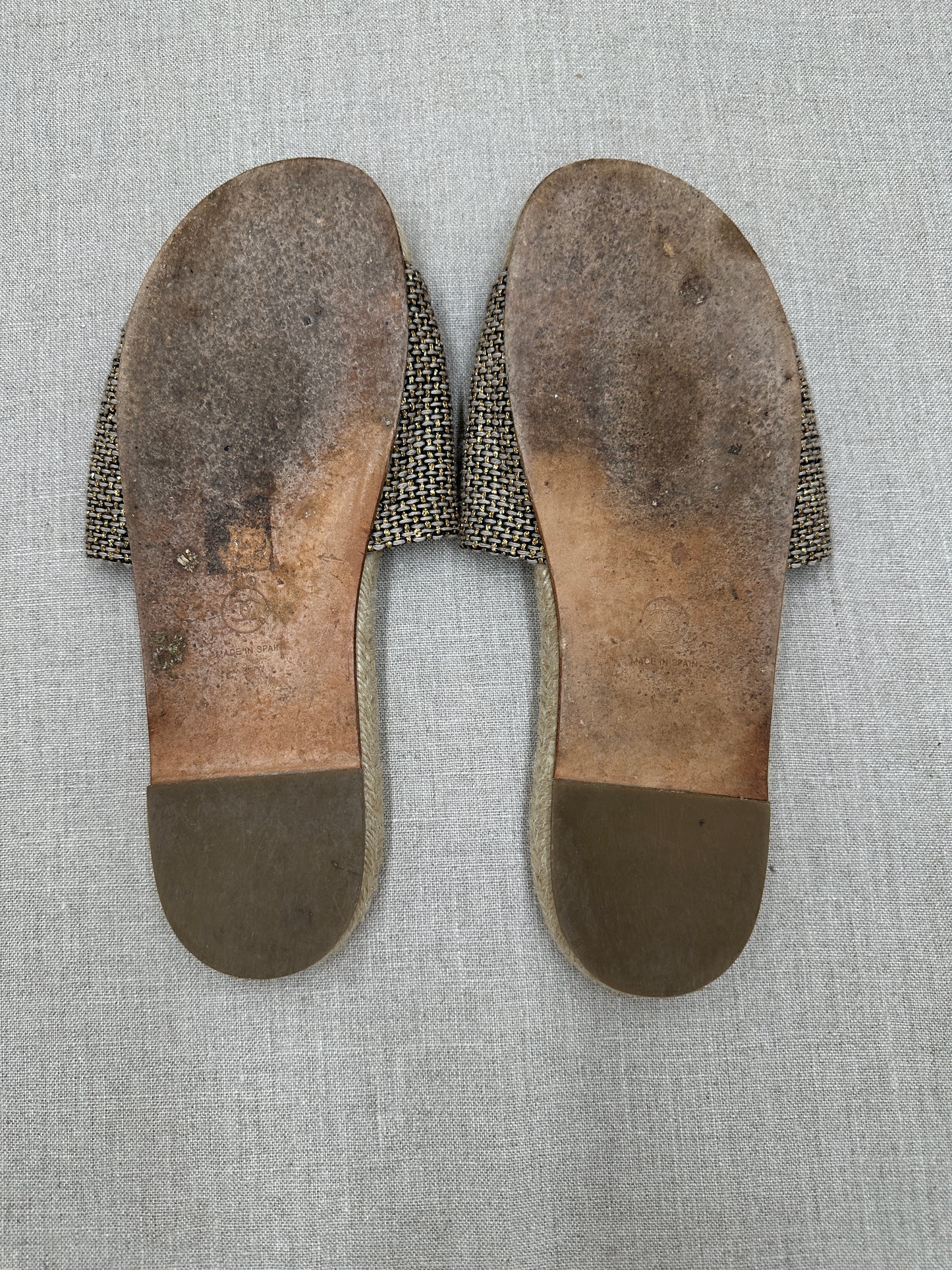 Chanel slides canvas