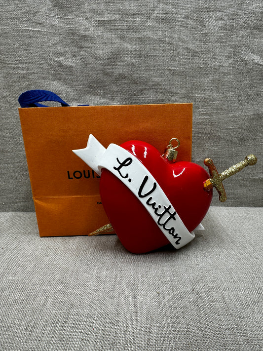 Louis Vuitton julgrans dekoration Hjärta