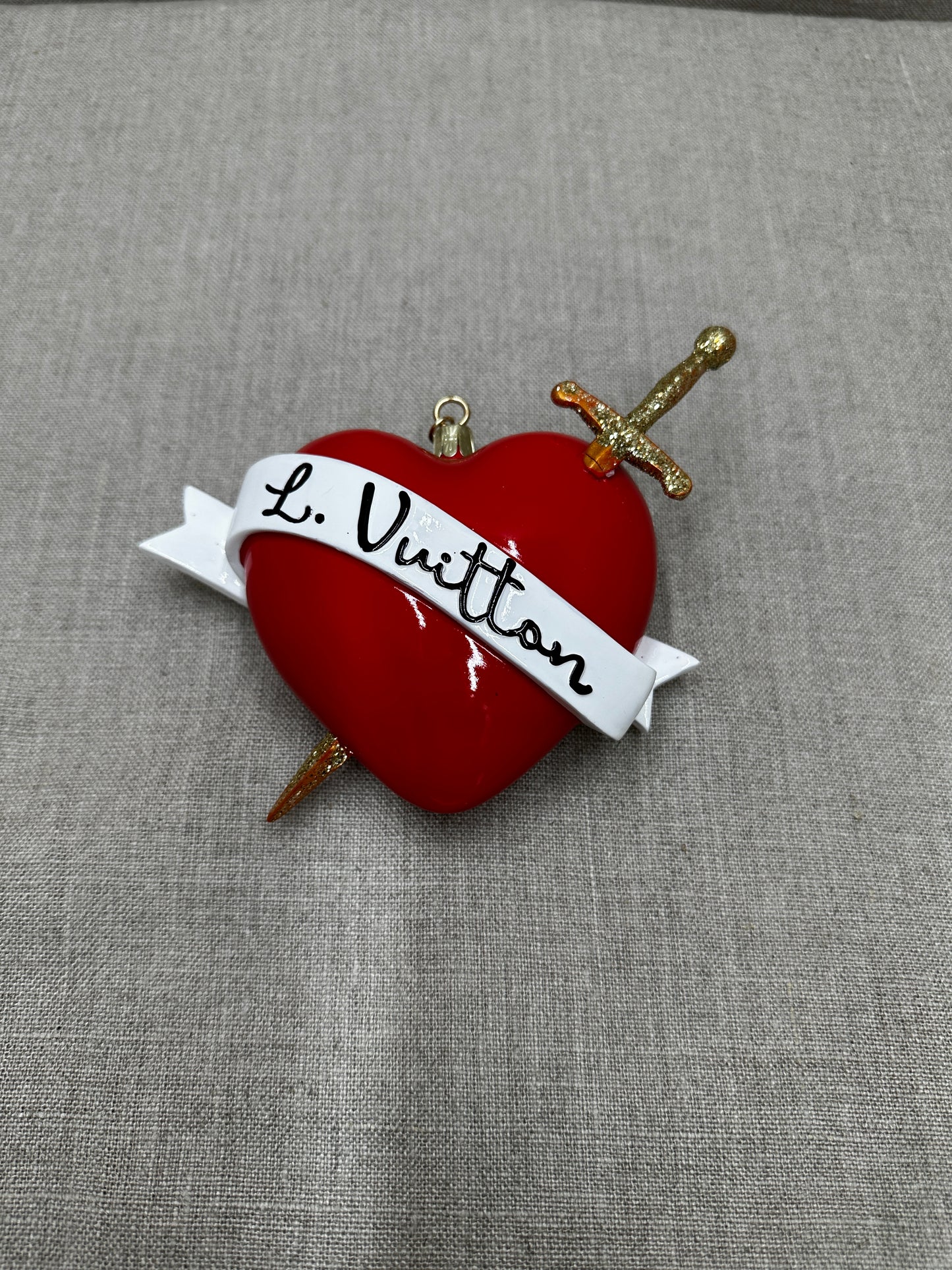 Louis Vuitton julgrans dekoration Hjärta