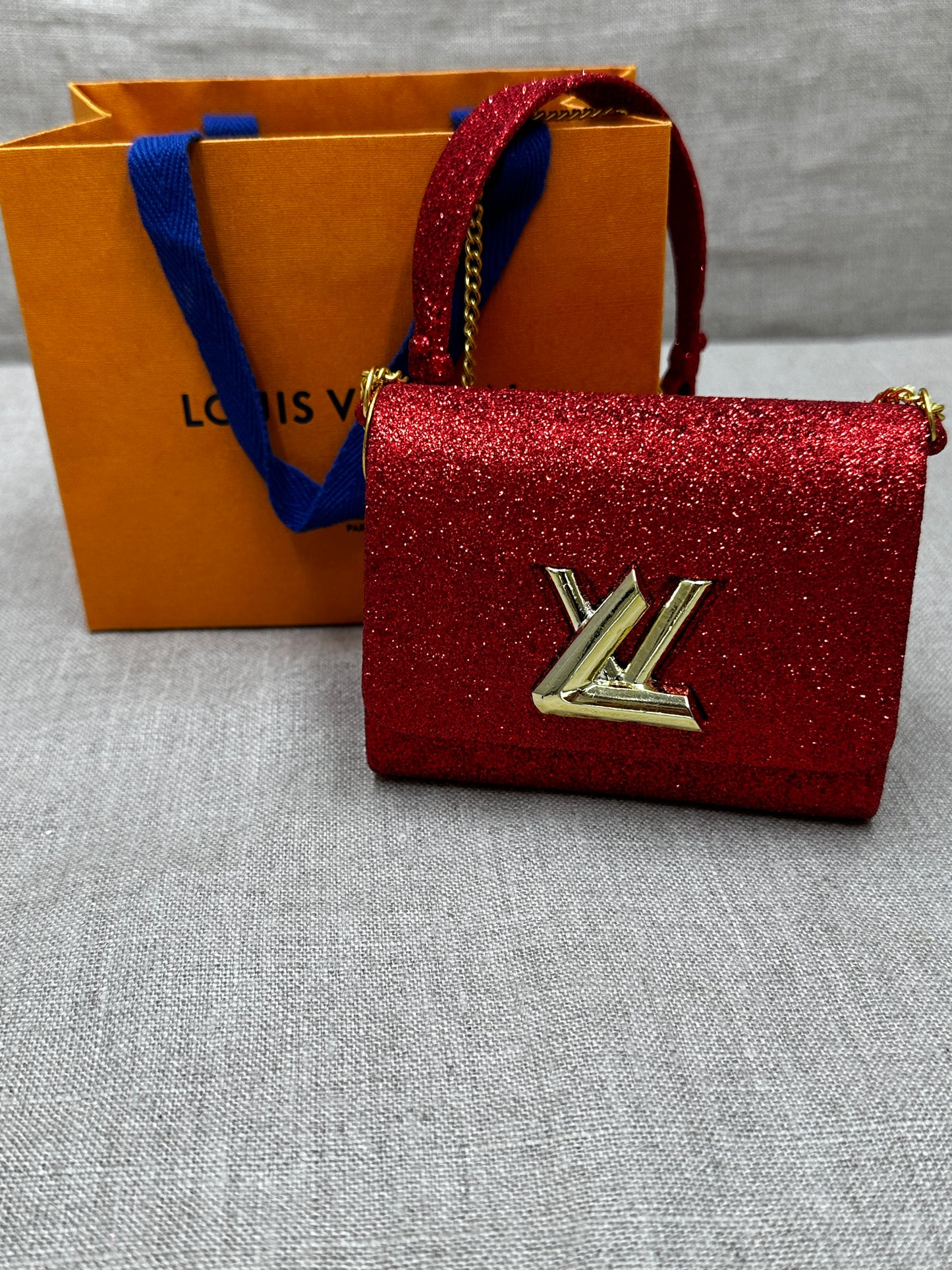 Louis Vuitton julgrans dekoration Handväska
